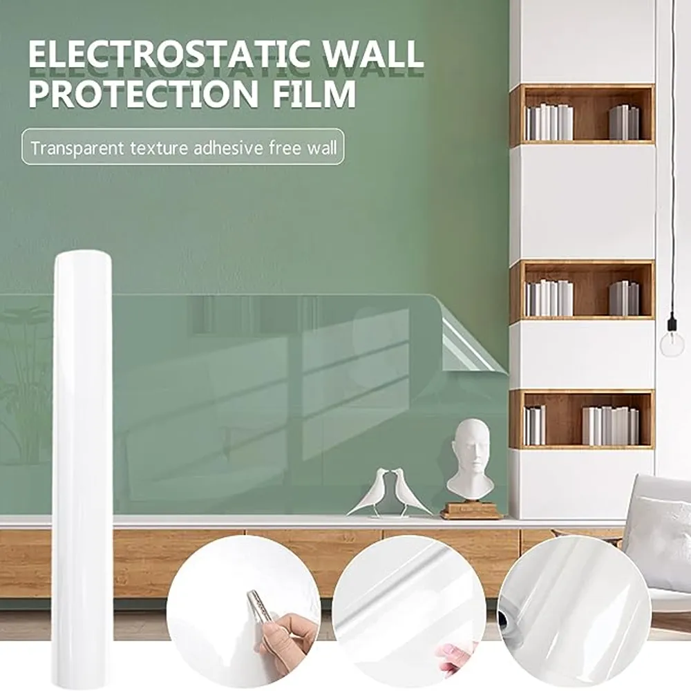 رول استيكر شفاف لحماية الحوائط والاجهزة متعدد الاستخدامات