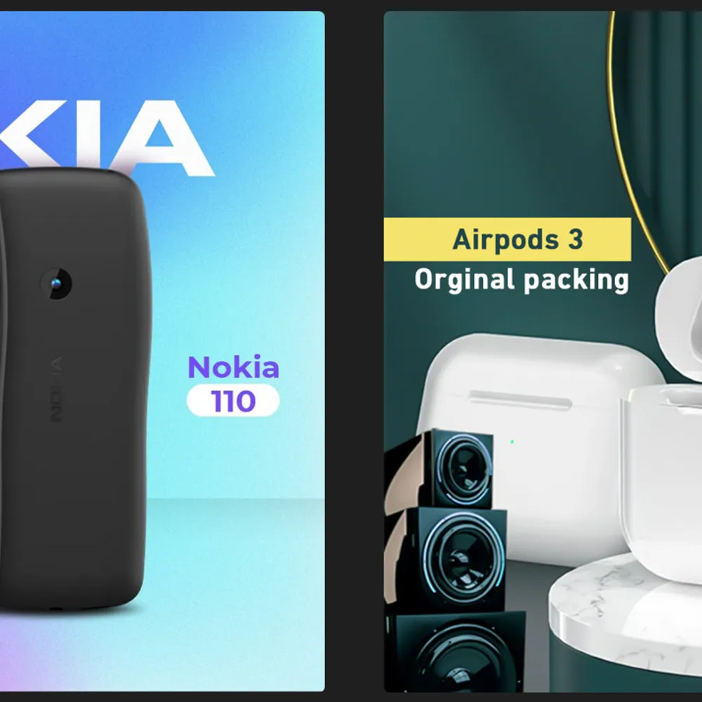 Nokia 110 Dual SIM  + Airpods 3 Orginal packing